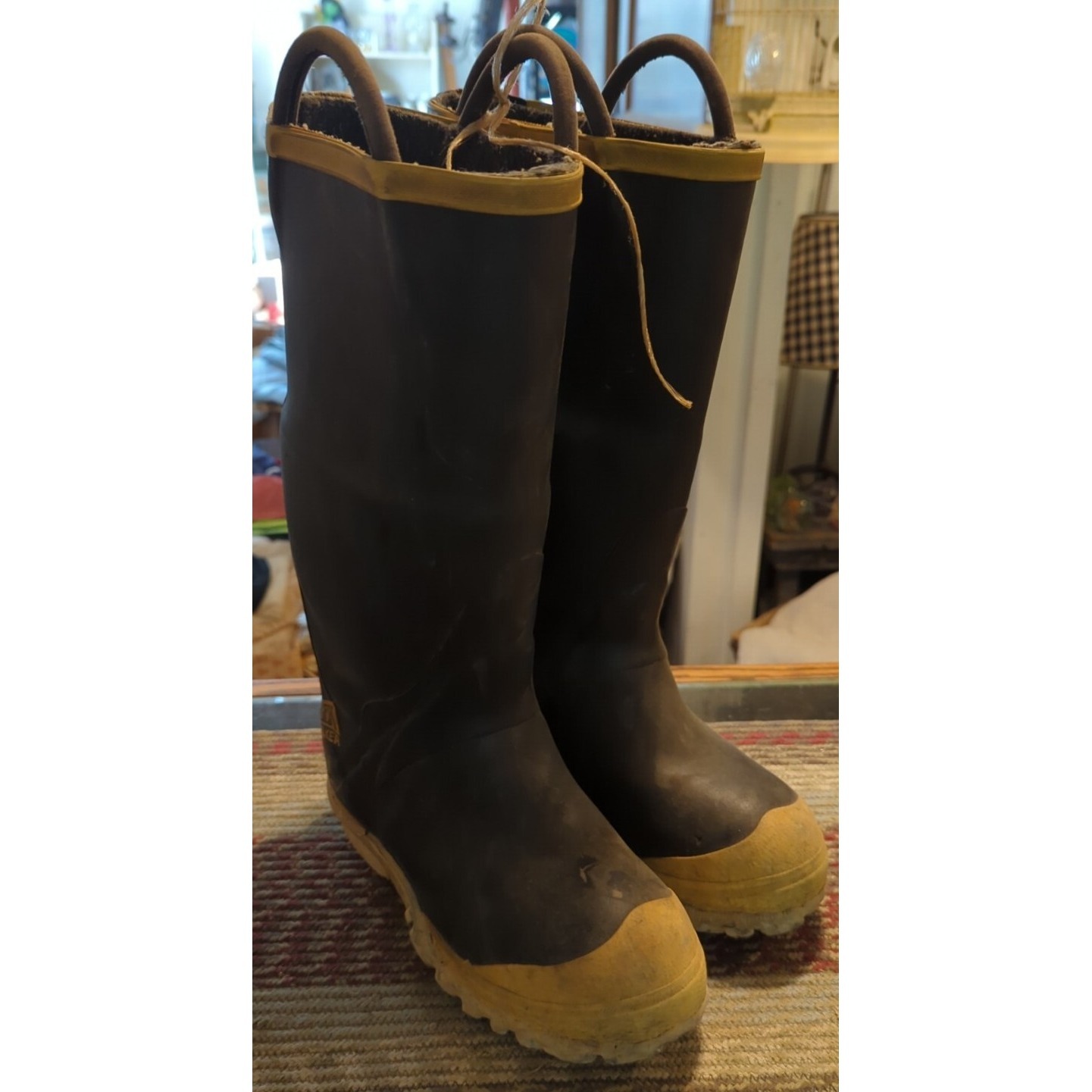 Firewalker Ranger Firefighter Rubber Boots Size 6 Medium Width Steel Toe